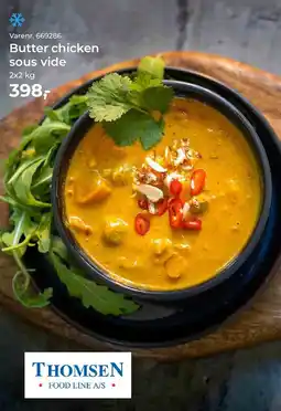 Dagrofa Food Service Butter chicken sous vide tilbud