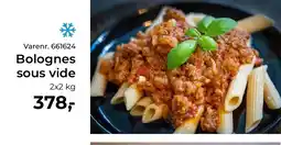 Dagrofa Food Service Bolognes sous vide tilbud