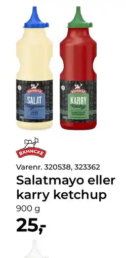 Dagrofa Food Service Bähncke Salatmayo eller karry ketchup tilbud