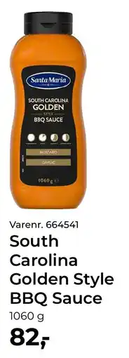 Dagrofa Food Service Santa Maria South Carolina Golden Style BBQ Sauce tilbud