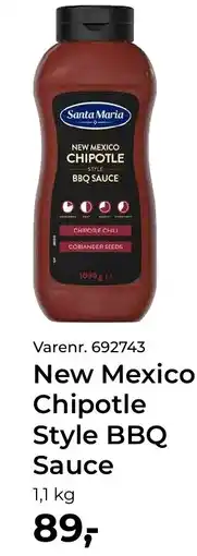 Dagrofa Food Service Santa Maria New Mexico Chipotle Style BBQ Sauce tilbud