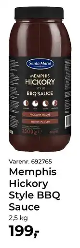 Dagrofa Food Service Santa Maria Memphis Hickory Style BBQ Sauce tilbud