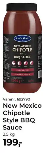 Dagrofa Food Service Santa Maria New Mexico Chipotle Style BBQ Sauce tilbud