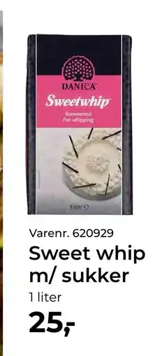 Dagrofa Food Service DANICA Sweet whip m/sukker tilbud