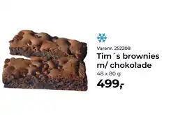 Dagrofa Food Service Tim's brownies m/chokolade tilbud