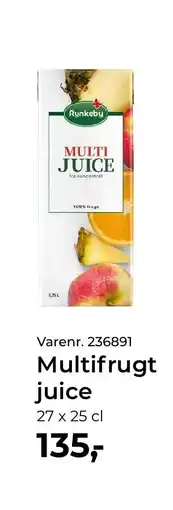 Dagrofa Food Service Rynkeby Multifrugt juice tilbud