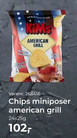 Dagrofa Food Service Kims Chips miniposer american grill tilbud