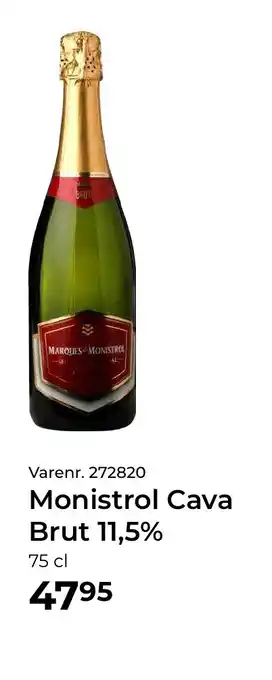 Dagrofa Food Service Monistrol Cava Brut 11,5% tilbud