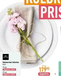 Imerco Hammershøi tallerken tilbud