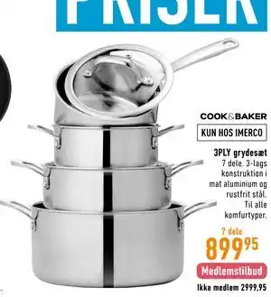 Imerco 3PLY grydesæt tilbud