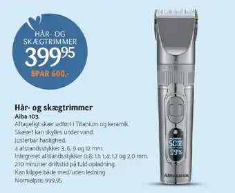 Hår- og skægtrimmer