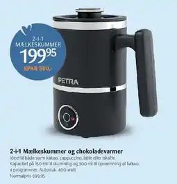 Kop & Kande 2-i-1 Mælkeskummer og chokoladevarmer tilbud
