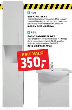 jem & fix BASIC HØJSKAB tilbud