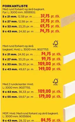 jem & fix FORKANTLISTE tilbud