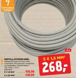 jem & fix INSTALLATIONSKABEL tilbud