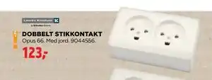 jem & fix DOBBELT STIKKONTAKT tilbud
