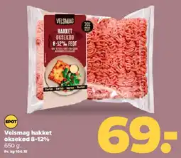 Netto Velsmag hakket oksekød 8-12% fedt tilbud