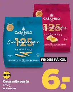 Netto Casa Milo pasta tilbud