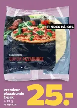 Netto Premium pizzabunde (2-pak) tilbud