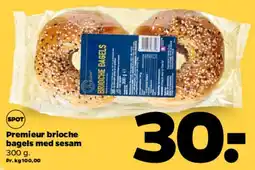 Netto Premier brioche bagels med sesam tilbud