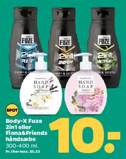 Netto Body-X / Fuze 2in1 eller Flora & Friends håndsæbe tilbud