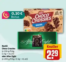 REWE DE Nestlé Choco Crossies oder After Eight tilbud