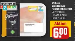 REWE DE Wilhelm Brandenburg Hähnchenbrustfilet tilbud