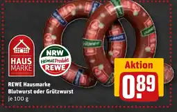 REWE DE REWE Hausmarke Blutwurst oder Grützwurst tilbud