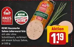 REWE DE REWE Hausmarke Sahne-Leberwurst fein tilbud