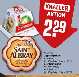 REWE DE Chavroux Ziegenfrischkäse oder Saint Albray tilbud