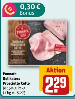 REWE DE Ponnath Delikatess Prosciutto Cotto tilbud