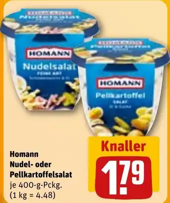 REWE DE Homann Nudel- oder Pellkartoffelsalat tilbud