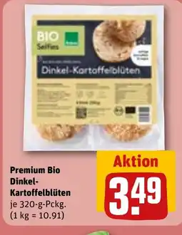 REWE DE Premium Bio Dinkel- Kartoffelblüten tilbud
