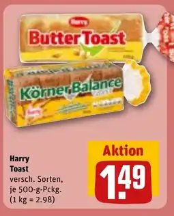 REWE DE Harry Toast tilbud
