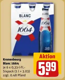 REWE DE Kronenbourg Blanc 1664 tilbud
