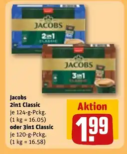 REWE DE Jacobs 2in1 Classic oder 3in1 Classic tilbud