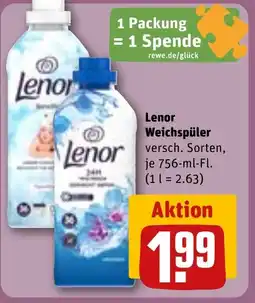 REWE DE Lenor Weichspüler tilbud