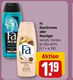 REWE DE Fa Duschcreme oder Duschgel tilbud