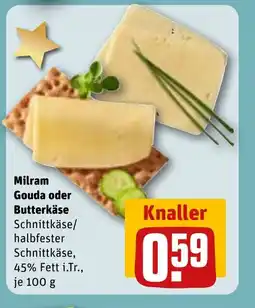 REWE DE Milram Gouda oder Butterkäse tilbud