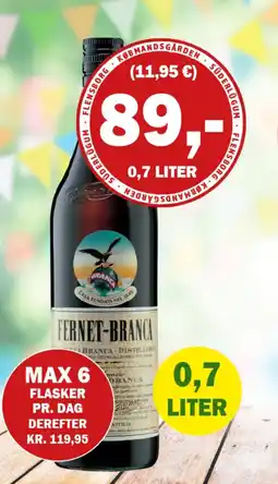 Købmandsgården Fernet-Branca tilbud