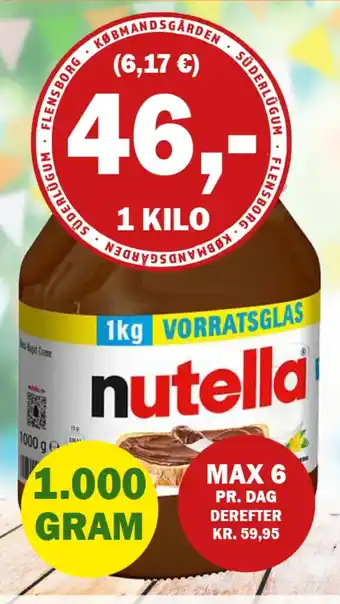 Købmandsgården Nutella tilbud