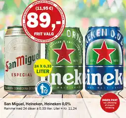 Købmandsgården San Miguel, Heineken, Heineken 0,0% tilbud