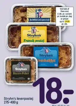 REMA 1000 Stryhns leverpostej tilbud