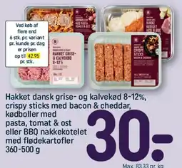 REMA 1000 Hakket dansk grise- og kalvekød 8-12% tilbud