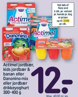 REMA 1000 Actimel / Danonino drikkeyoghurt tilbud