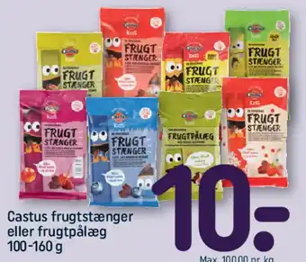 REMA 1000 Castus frugtstænger eller frugtpålæg tilbud