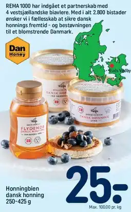 REMA 1000 Honningbien dansk honning tilbud