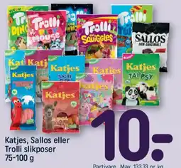 REMA 1000 Katjes, Sallos eller Trolli slikposer tilbud