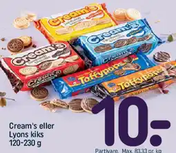 REMA 1000 Cream's eller Lyons kiks tilbud