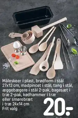 REMA 1000 Køkkenredskaber og bagesæt tilbud
